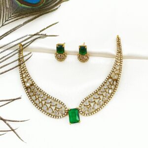 Gem stone AD necklace