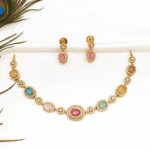AD Navaratna Necklace