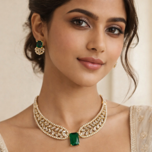 Gem stone AD necklace