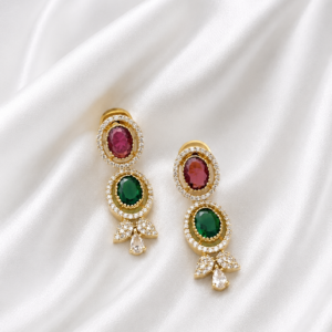Ruby Green AD Earrings